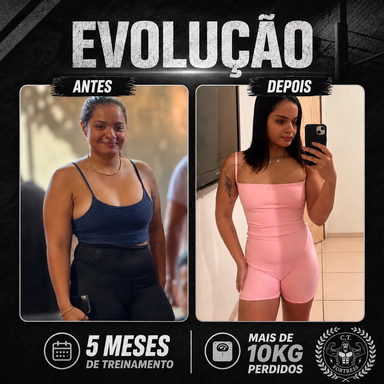5 meses — mais de 10kg perdidos
